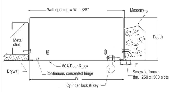 ARVB - 12in x 12in x 6 CL PC Recessed Valve Box | TheAccessPanelStore